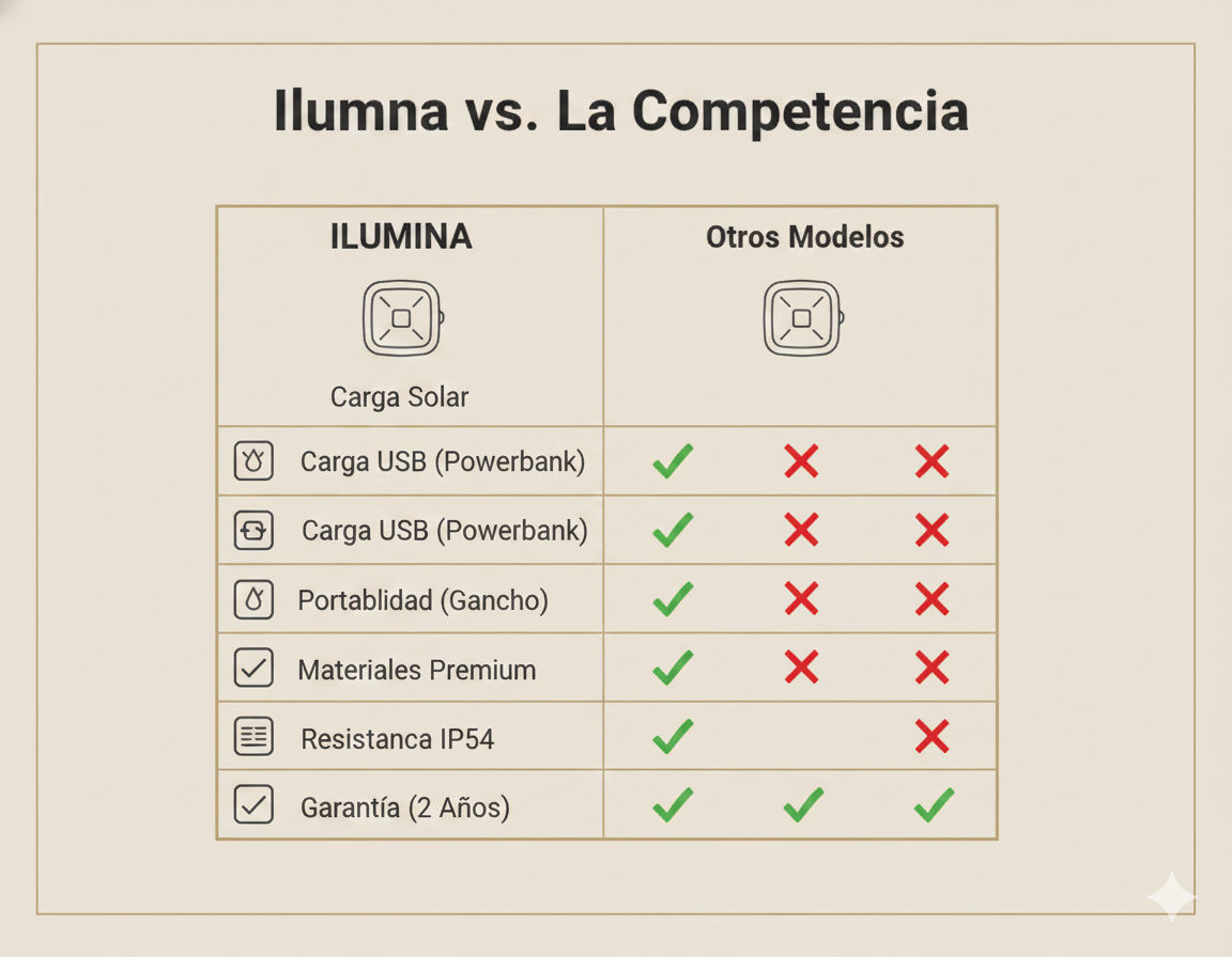 Lampara Solar Recargable